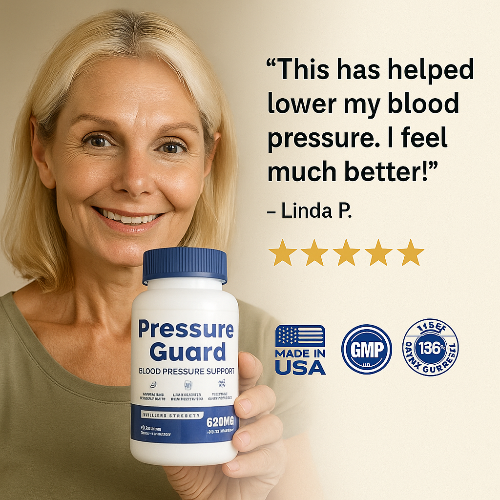 Pressure Guard – Natural Blood Pressure Support Capsules 12-Ingredient Formula – 60 Capsules