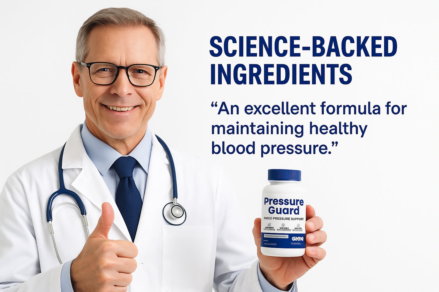 Pressure Guard - Blood Pressure Support Capsules 12 Ingredients (60 Count)