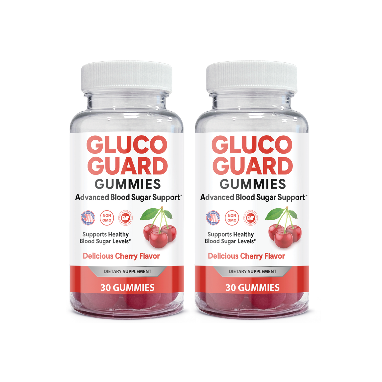 Gluco Guard Gummy - Advanced Blood Sugar Support Daily Gummy - Cherry Flavor