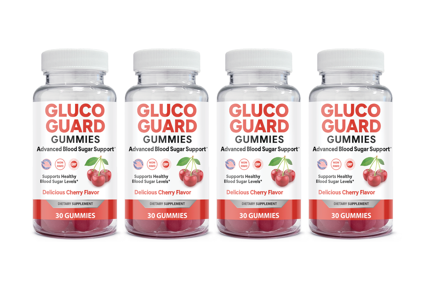 Gluco Guard Gummy - Advanced Blood Sugar Support Daily Gummy - Cherry Flavor