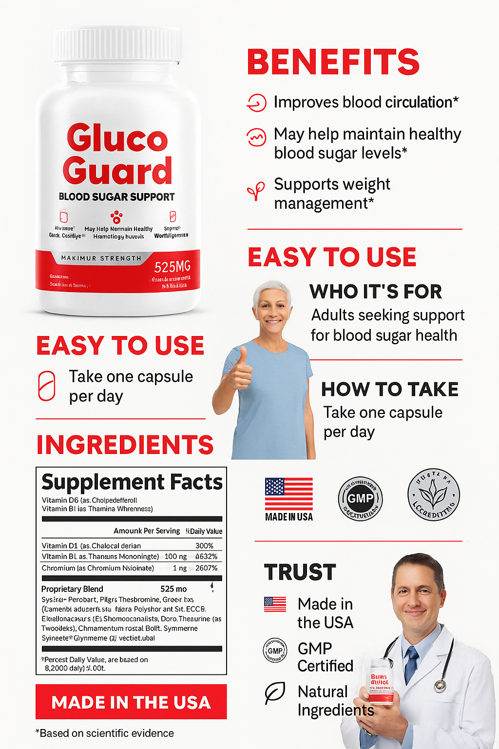 Gluco Guard - Advanced 11 In 1 Blood Sugar Support - Diabetes Support Supplement