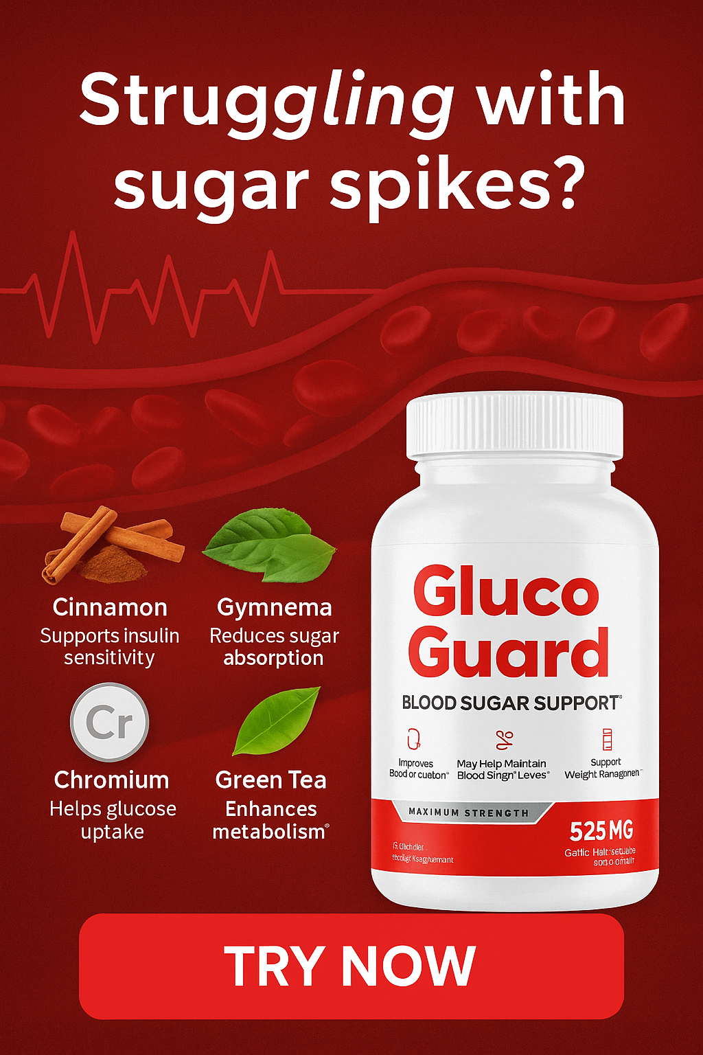 Gluco Guard - Advanced 11 In 1 Blood Sugar Support - Diabetes Support Supplement