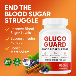 Gluco Guard Gummy - Daily Herbal Wellness Blend With ALA, Chromium & Cinnamon(30 Gummies)