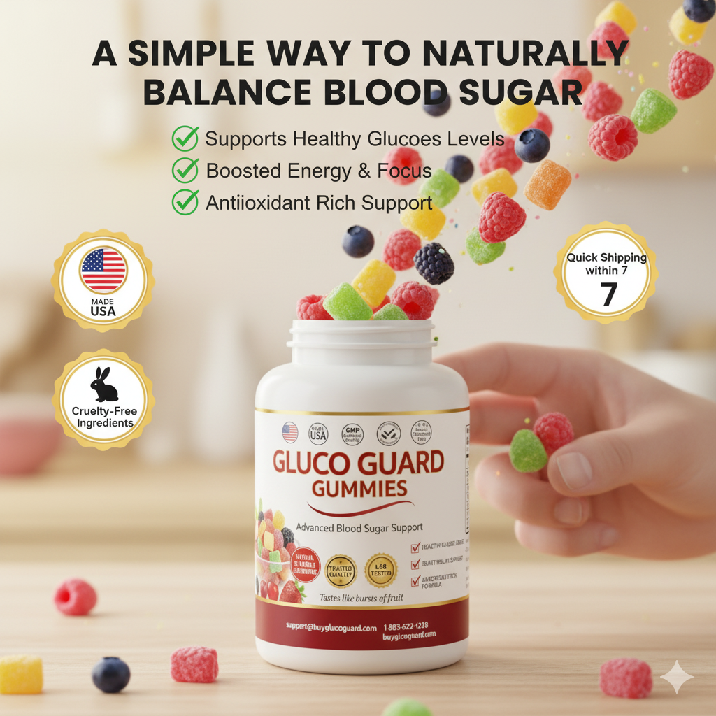Gluco Guard Gummy - Advanced Blood Sugar Support Daily Gummy - Cherry Flavor