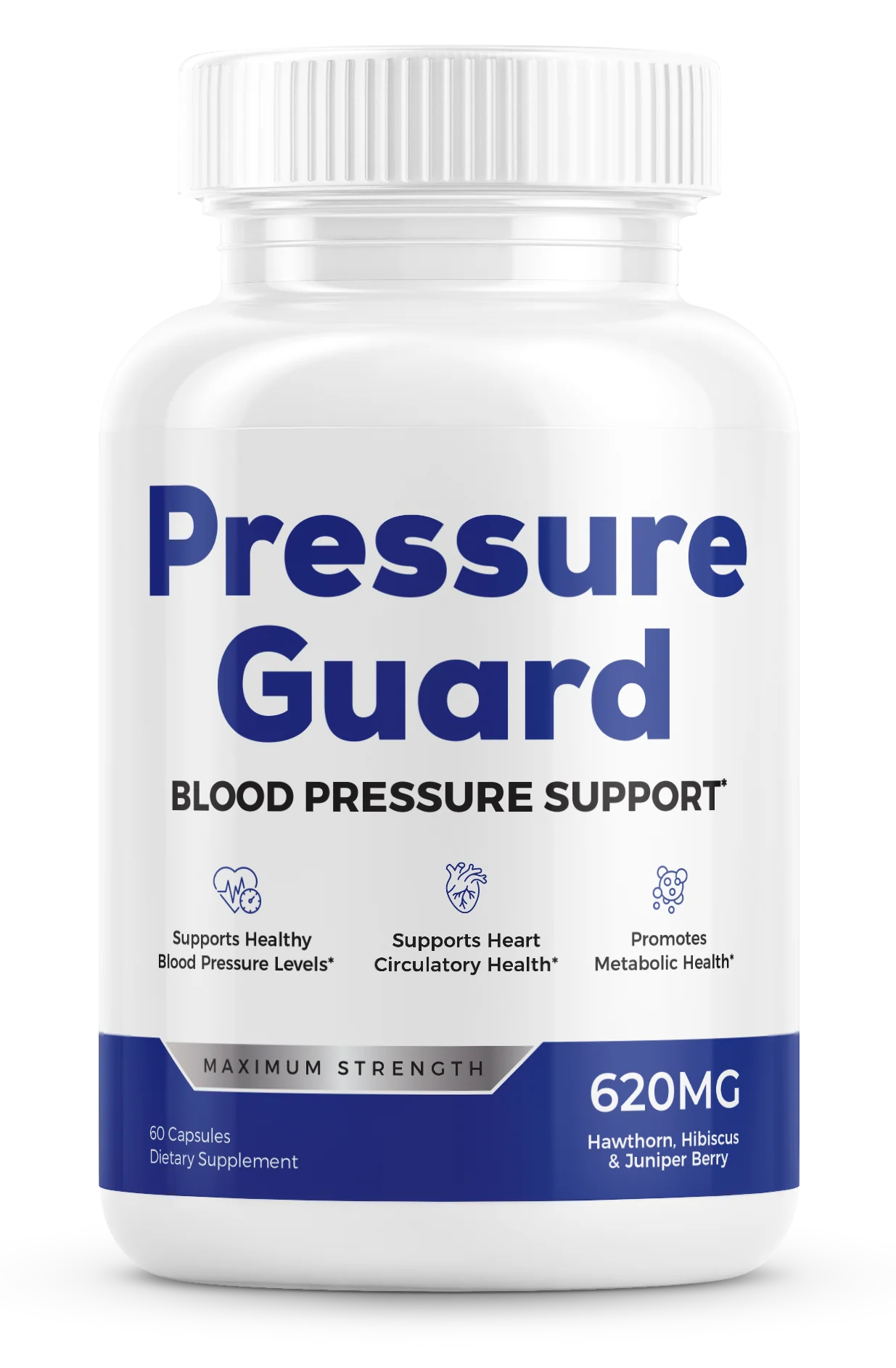 Pressure Guard - Advanced 12 in 1 Natural Blood Pressure Support Supplement
