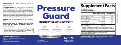 Pressure Guard - Advanced 12 in 1 Natural Blood Pressure Support Supplement