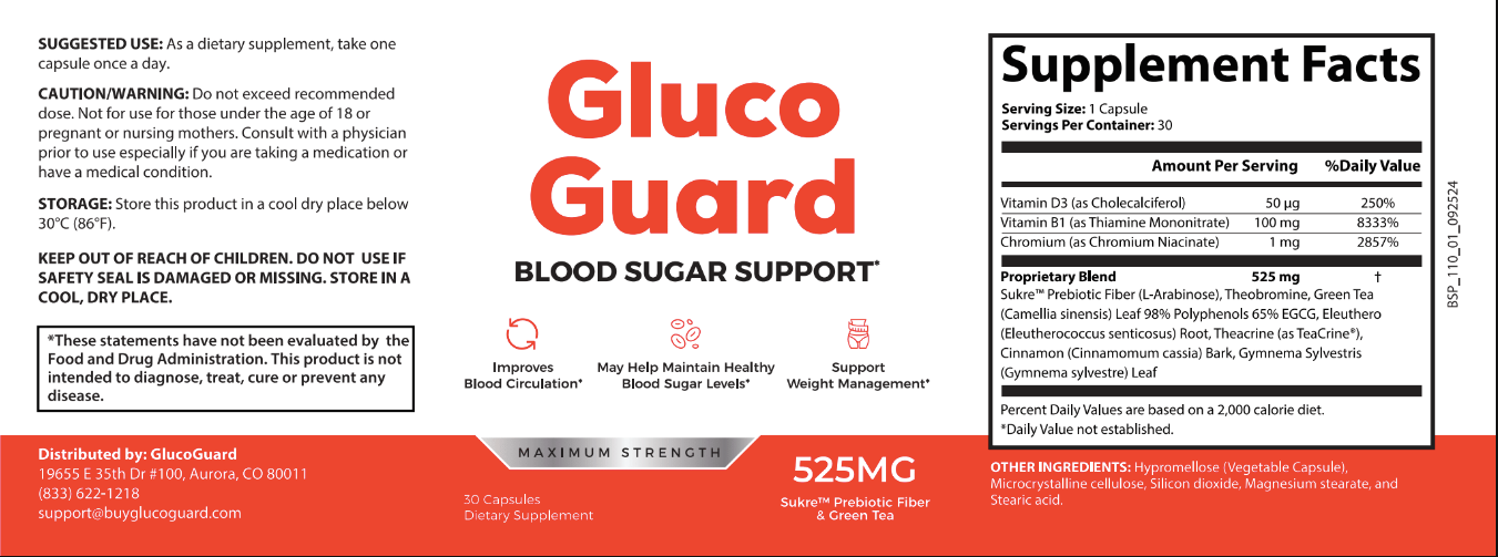 Gluco Guard - Advanced Blood 11 In 1 Blood Sugar Support - 5 Month Supply - Best Deal