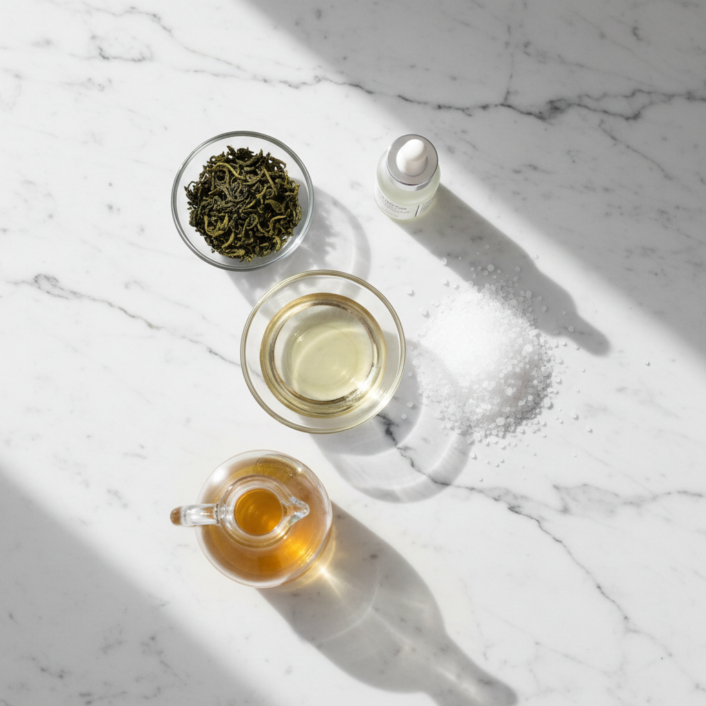 Natural ingredients in Keto Support Drops: MCT oil, BHB ketones, apple cider vinegar, green tea